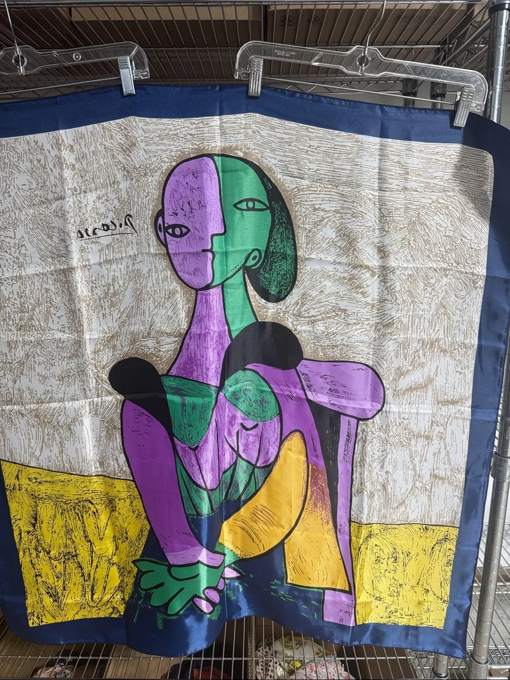 Vintage Picasso Cubist Art Scarf